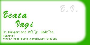 beata vagi business card